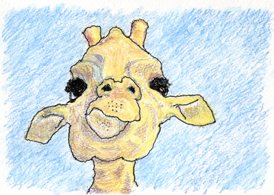 Goofy giraffe